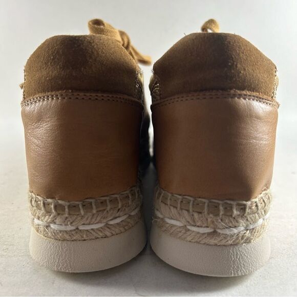 Kanna Combi Womens Espadrille Shoes Leather Sneakers Brown Size EU 36 US 5.5 - Picture 4 of 7